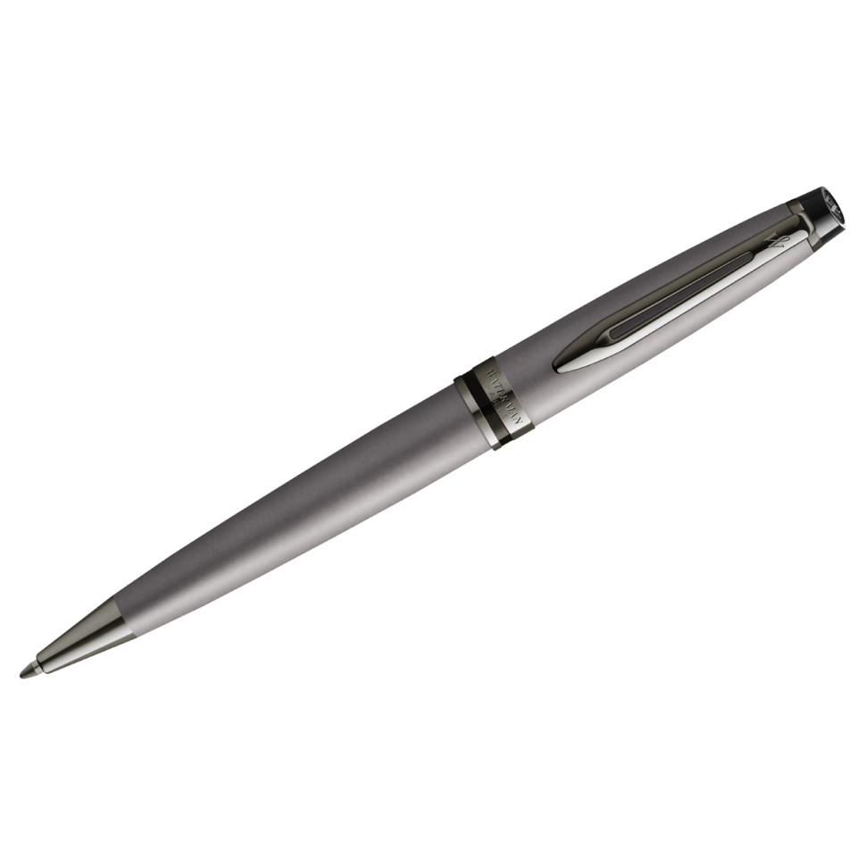 Ручка шариковая Waterman "Expert Metallic Silver RT" синяя, 1,0мм, подарочная упаковка, 352765