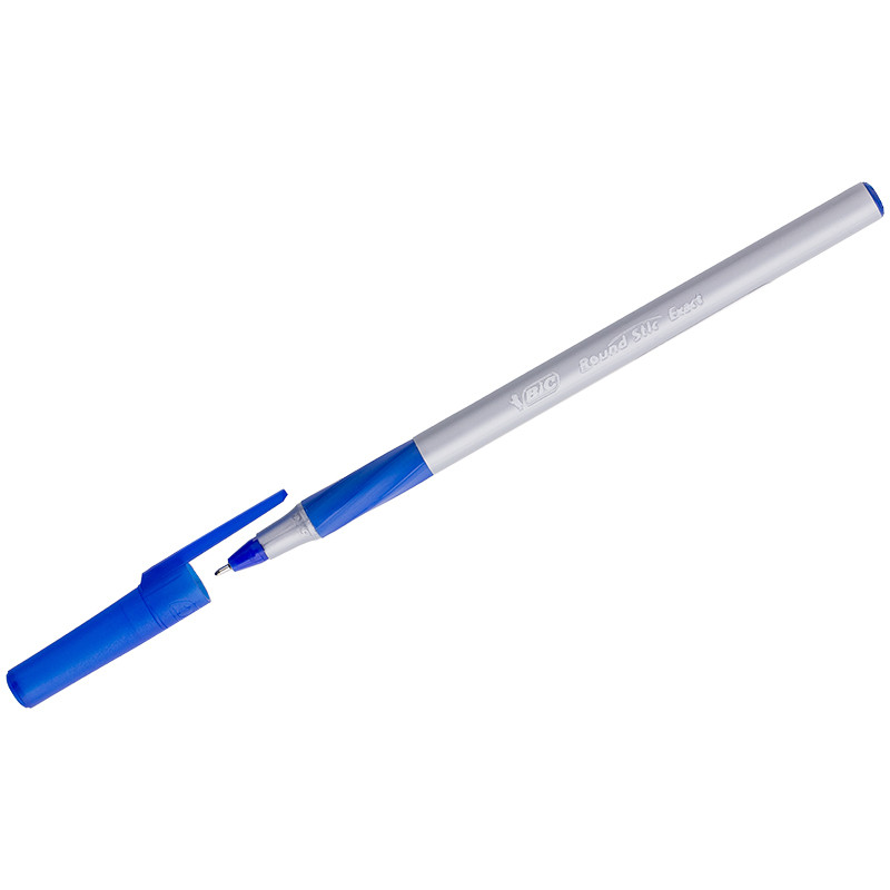 Ручка шариковая Bic "Round Stic Exact" синяя, 0,7мм, грип, 20 штук, 199941
