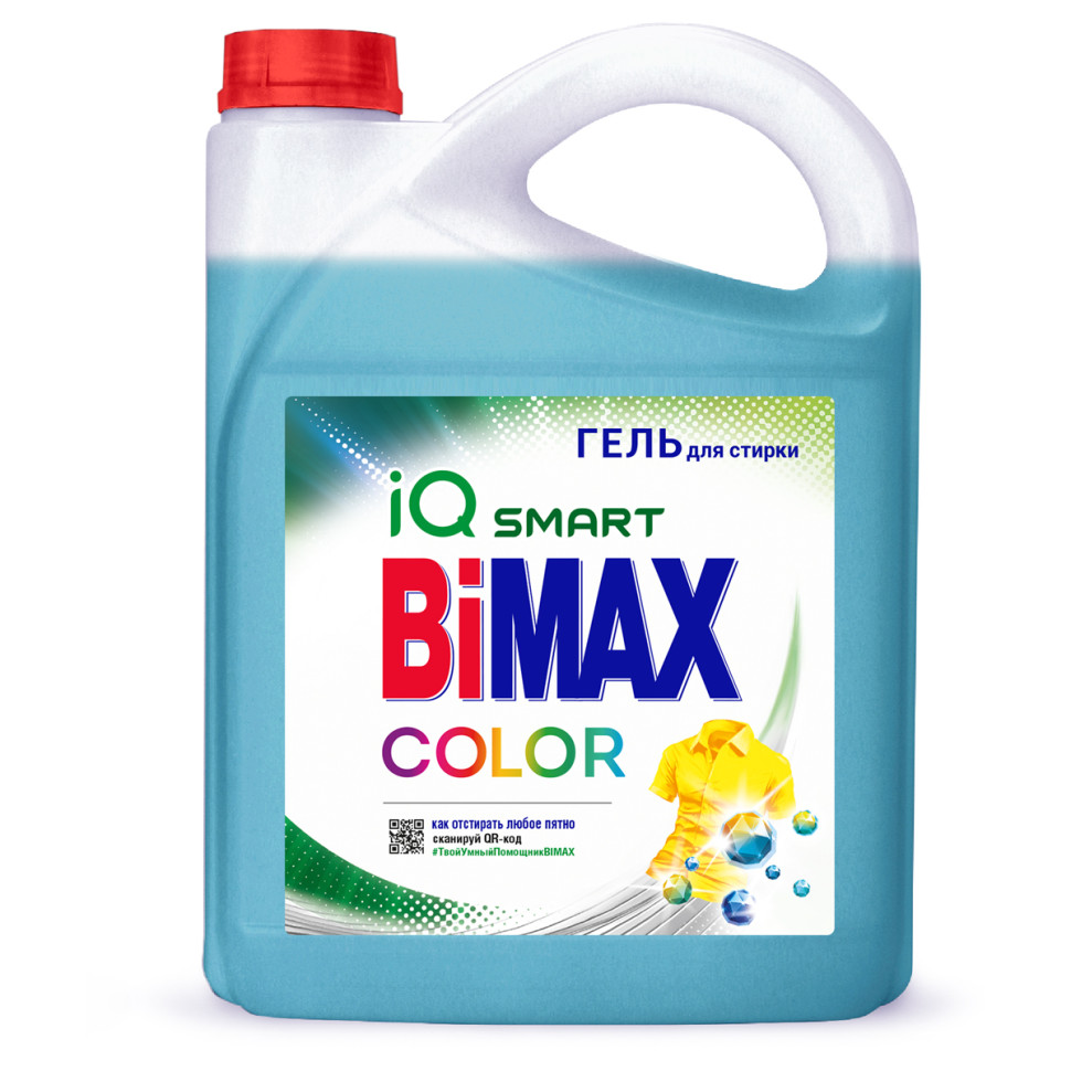 Гель для стирки BiMax "Color", 4,8л, канистра, 357346