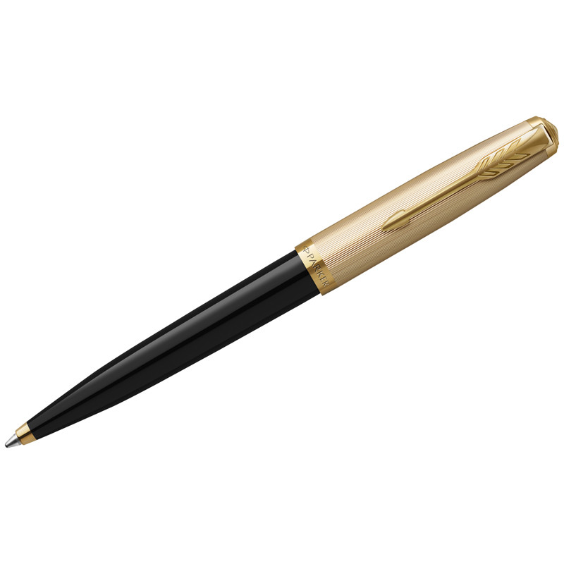 Ручка шариковая Parker "51 Deluxe Black GT" черная, 1,0мм, поворот., подарочная упаковка, 347048