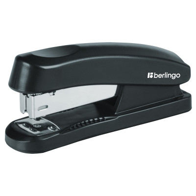 Степлер №24/6, 26/6 Berlingo "Universal" до 30л., пластиковый корпус, черный, 103962