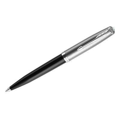 Ручка шариковая Parker "51 Black CT" черная, 1,0мм, поворот., подарочная упаковка, 317502