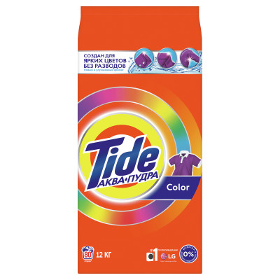 Порошок для машинной стирки Tide "Color", 12кг, 313854