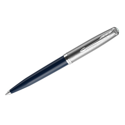 Ручка шариковая Parker "51 Midnight Blue CT" черная, 1,0мм, поворот., подарочная упаковка, 317504