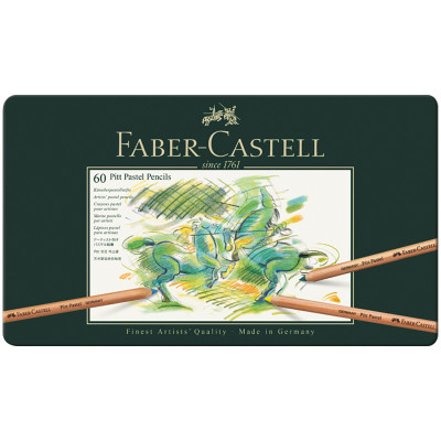 Пастельные карандаши Faber-Castell "Pitt Pastel", 60цв., метал. коробка, 285964