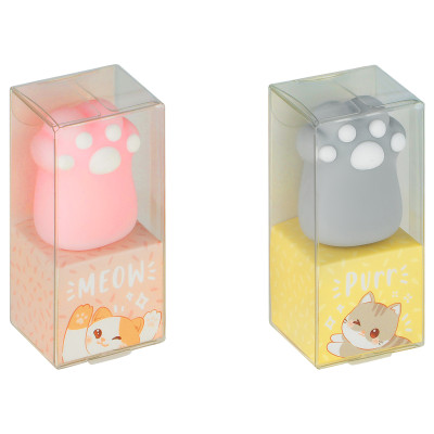 Ластик MESHU "Paw", ПВХ, 35*30*75мм, 355992