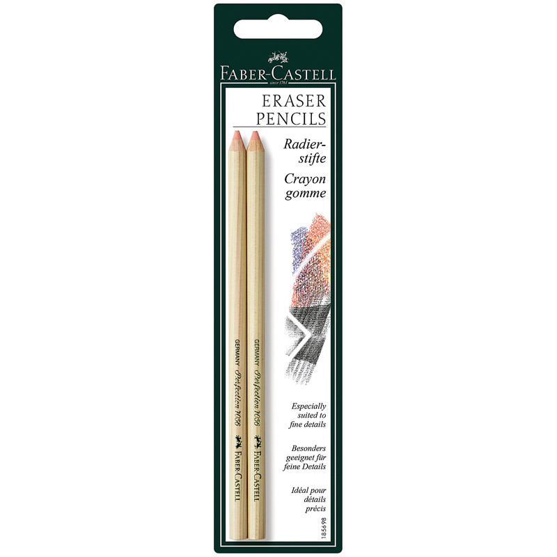 Набор ластиков-карандашей Faber-Castell "Perfection", 2шт., блистер, 286959
