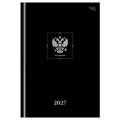 Ежедневник датированный 2027г., А5, 176л., 7БЦ BG "Орел", глянцевая ламинация, 390473