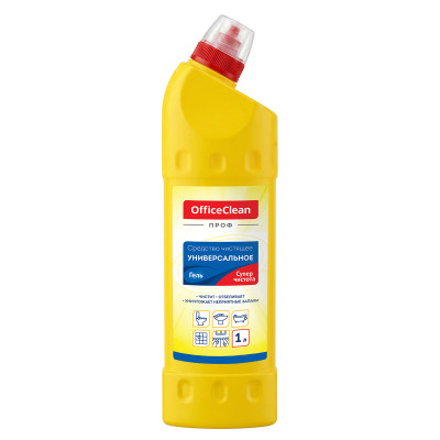 Чистящее средство универсальное OfficeClean Профессиональное "Супер чистота", гель, 1 л, 391952