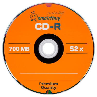 Диск CD-R 700Mb Smart buy 52x Bulk (100шт), 386327