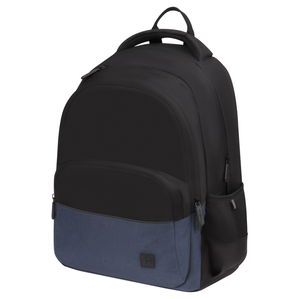 Рюкзак Berlingo U3 "Black-grey" 41*29,5*13см, 2 отделения, 4 кармана, эргономичная спинка, 368698