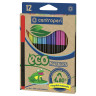 Фломастеры Centropen "ECO Markers", 12цв., трехгранные, смываемые, картон., европодвес, 310547
