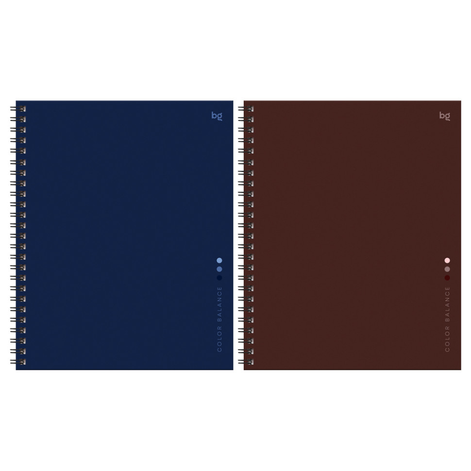 Тетрадь 120л., А5, клетка на гребне BG "Monocolor balance", глянцевая ламинация, твердая обложка, 4 штук, 384047