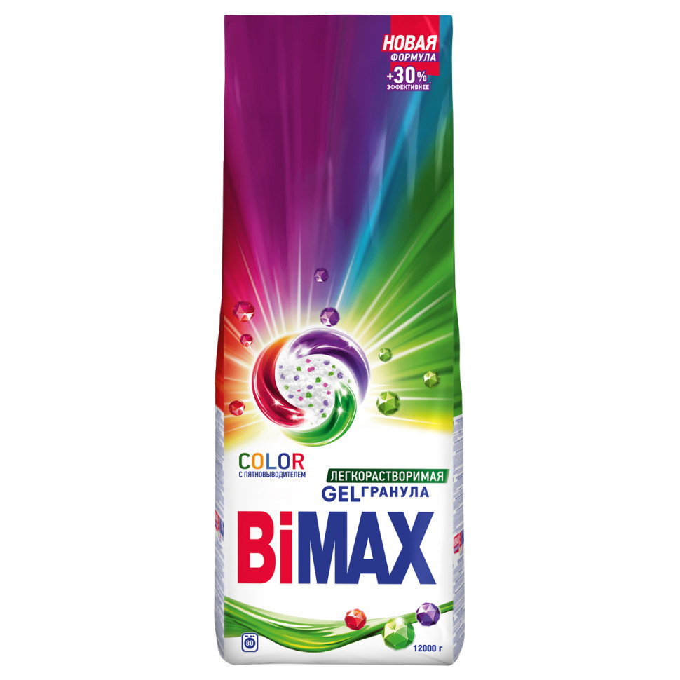 Порошок для машинной стирки BiMax "Color", 12кг, 393522