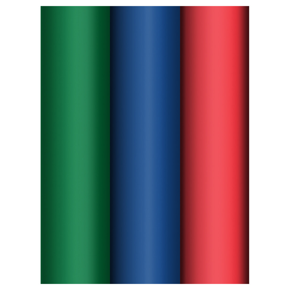 Упаковочная бумага глянц. 70*100см, MESHU "Standard colors", 80г/м2, ассорти 3 дизайна, 383298