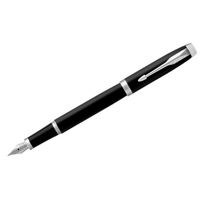 Ручка перьевая Parker "IM Essential Muted Black CT" синяя, 0,8мм, подарочная упаковка, 318944
