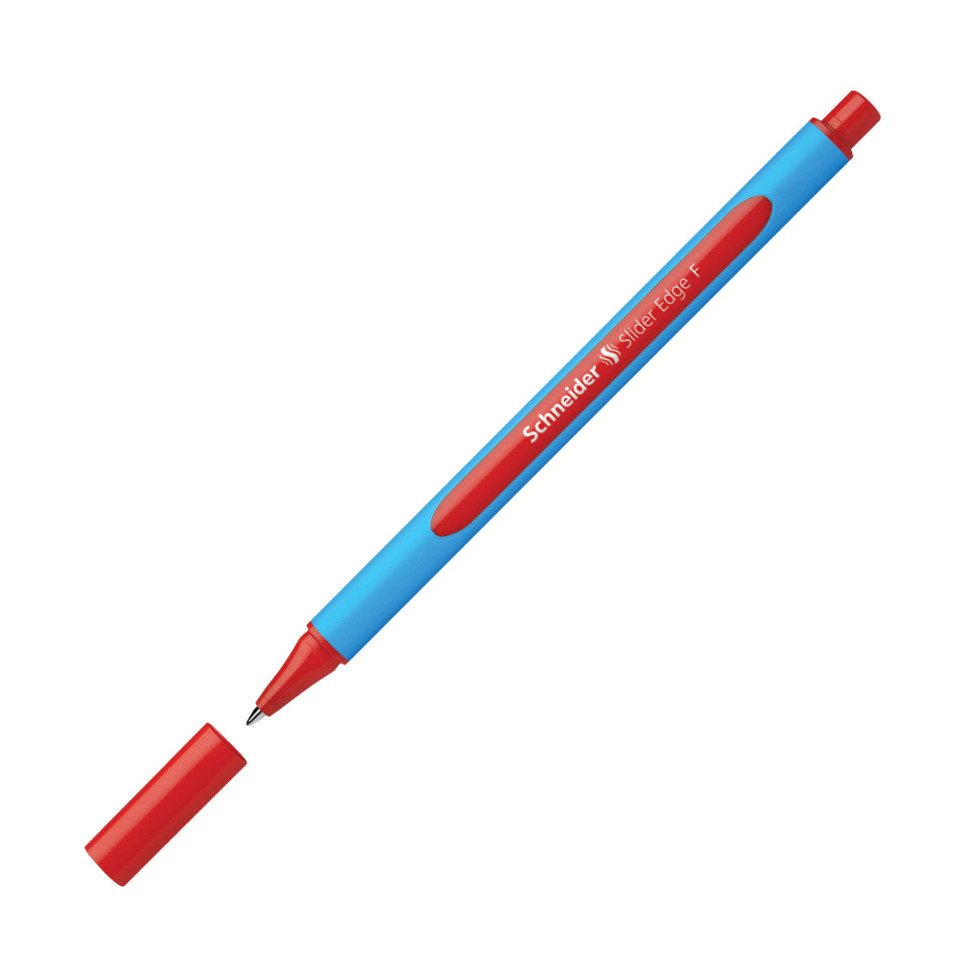 Ручка шариковая Schneider "Slider Edge F" красная, 0,8мм, трехгранная, 261022