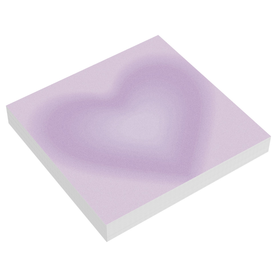 Блок для записей MESHU "Purple heart", 8,5*8,5см, 100л., на склейке, 378145