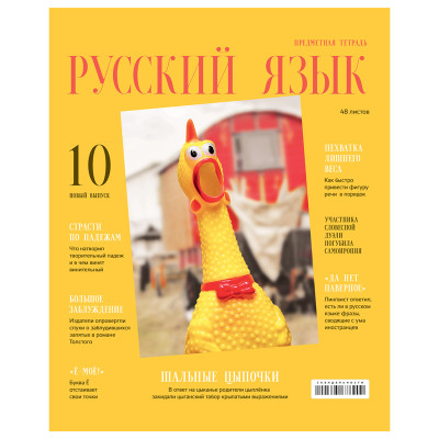 Тетрадь предметная 48л. BG "Скандальности" - Русский язык, глянцевая ламинация, 10 штук, 345276