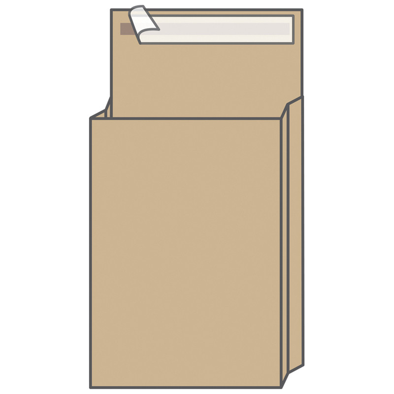 Пакет почтовый UltraPac, 300*400*40мм, коричневый крафт, отр. лента, 120г/м2, 250 штук, 257785