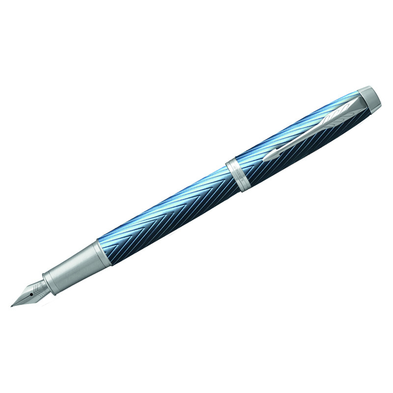 Ручка перьевая Parker "IM Premium Blue Grey CT" синяя, 0,8мм, подарочная упаковка, 323747