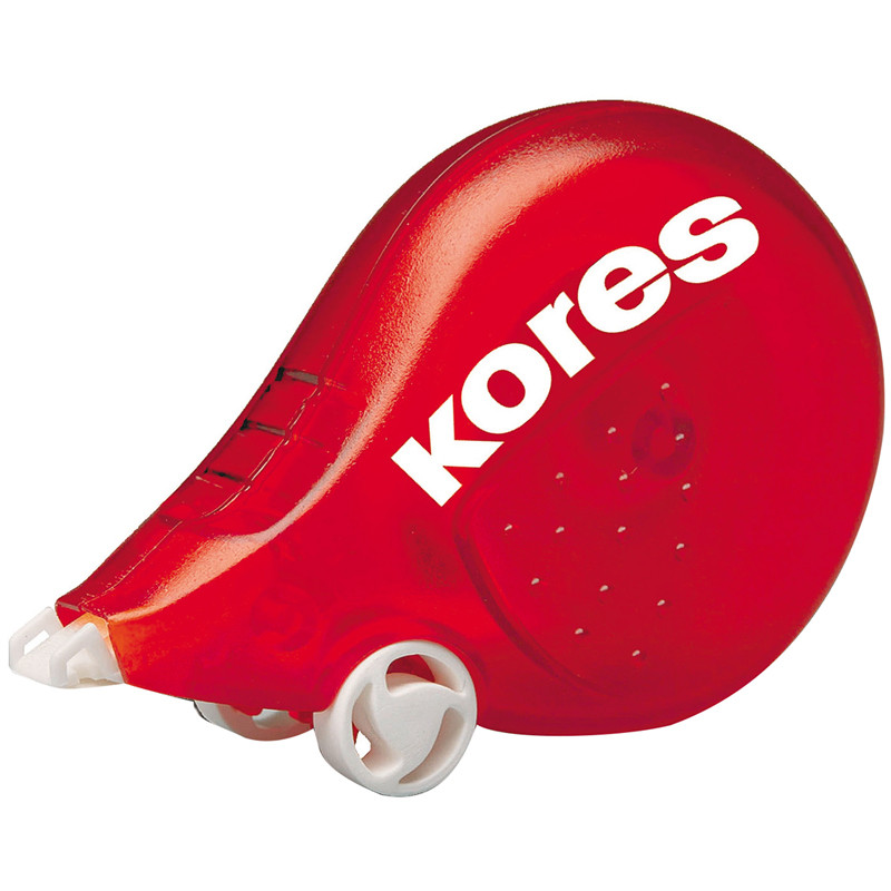 Корректирующая лента Kores "Scooter", 4,2мм*8м, красный, блистер, европодвес, 313186