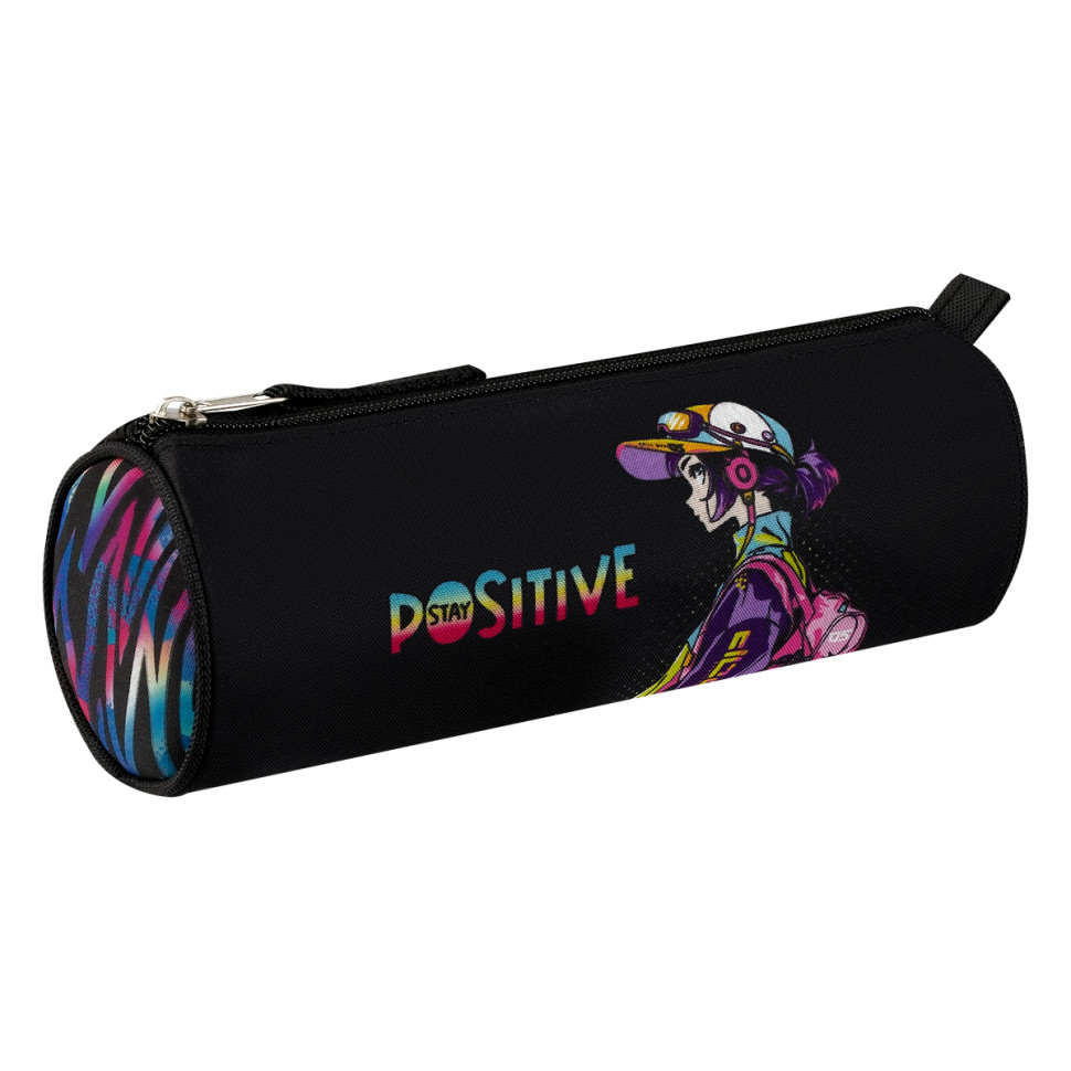 Пенал 210*80 ArtSpace "Stay positive", тубус, полиэстер, 378878