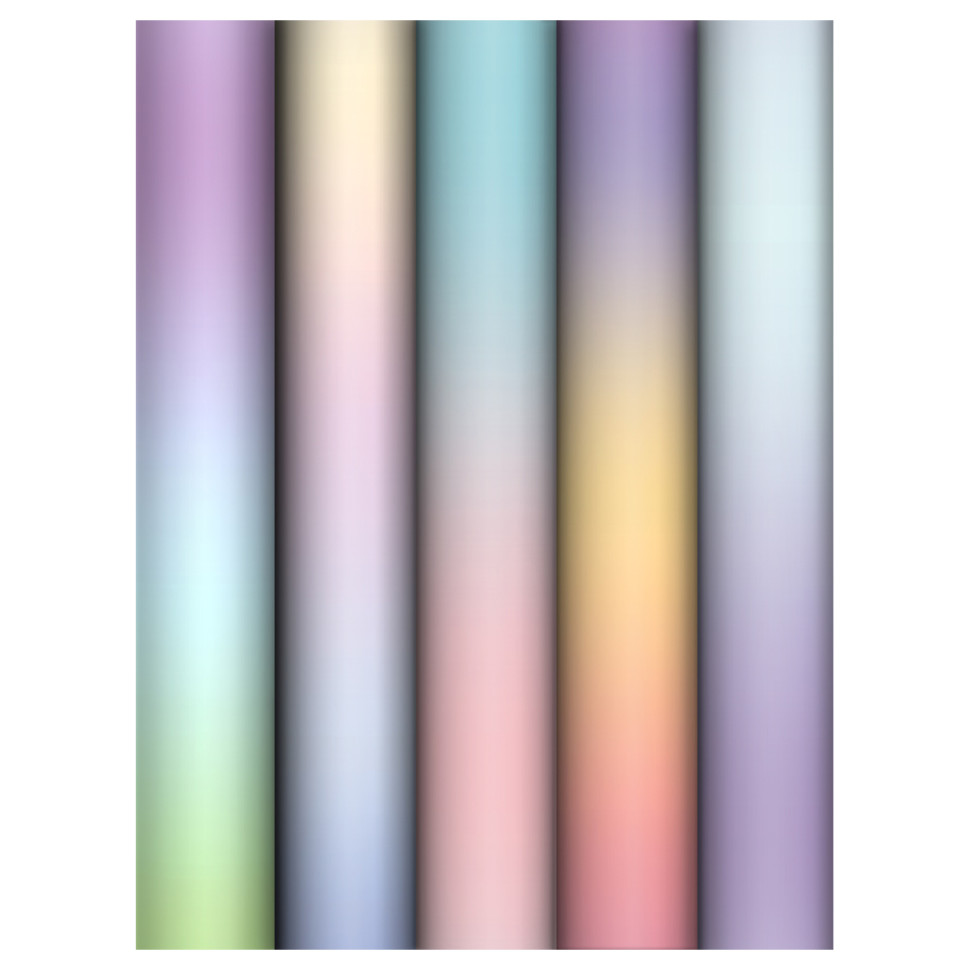 Упаковочная бумага глянц. 70*100см, MESHU "Light gradient", 80г/м2, ассорти 5 дизайнов, 383297
