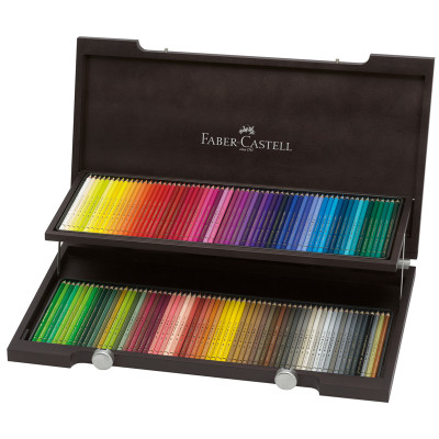 Карандаши цветные художественные Faber-Castell "Polychromos", 120цв., заточен., дерев. коробка, 285923