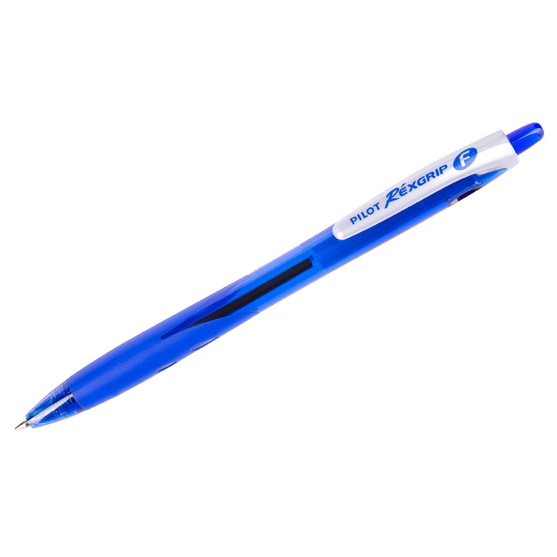Ручка шариковая автоматическая Pilot "Rexgrip" синяя, 0,7мм, грип, 064554