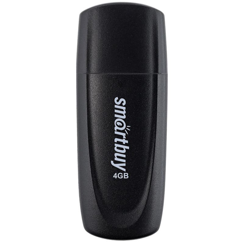 Память Smart Buy "Scout"  4GB, USB 2.0 Flash Drive, черный, 350444