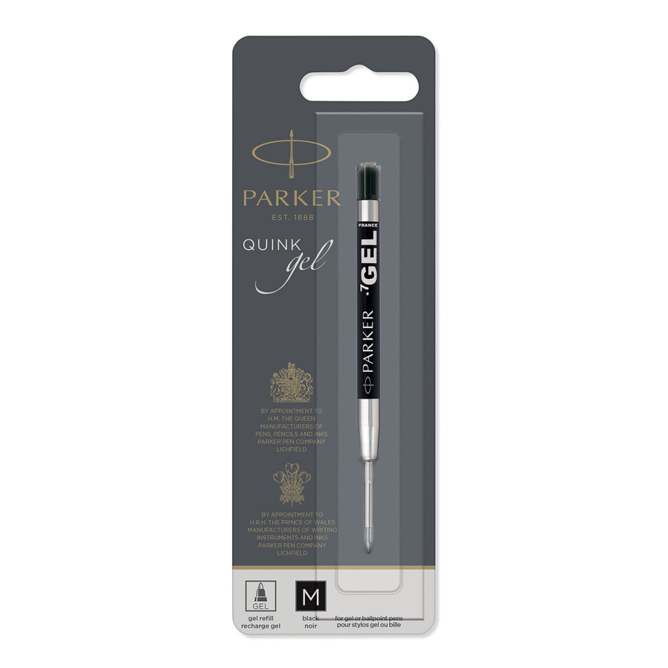 Стержень гелевый Parker "Gel Ball Point" черный, 98мм, 0,7мм, блистер, 278263