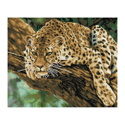 Алмазная мозаика ТРИ СОВЫ "Хищник", 40*50см, холст, картонная коробка с пластиковой ручкой, 344321