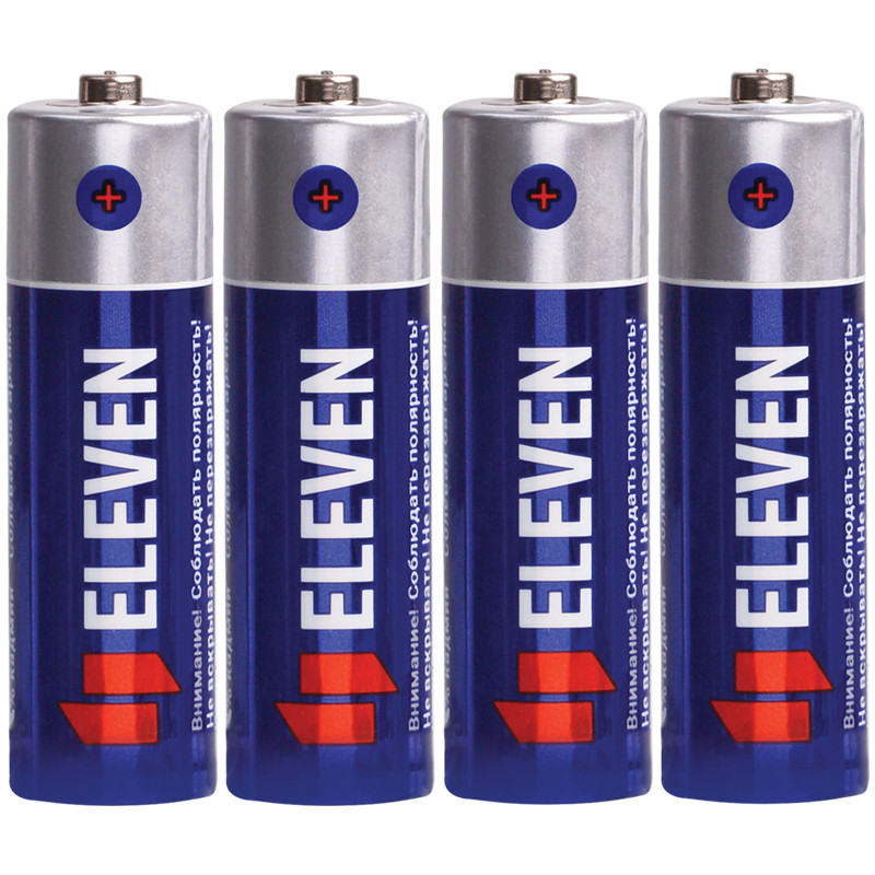 Батарейка Eleven AA (R6) солевая, SB4, 60 штук, 301740