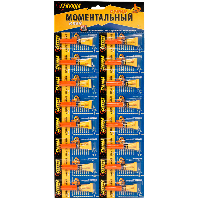 Клей Секунда, моментальный, 1г, 32 штук, 281755