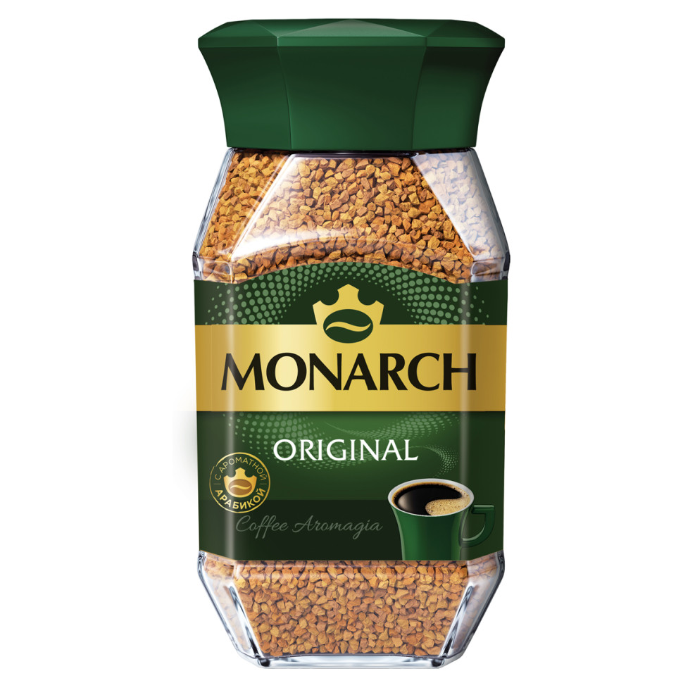 Кофе растворимый Monarch Original, сублимированный, стеклянная банка, 95г, 367979