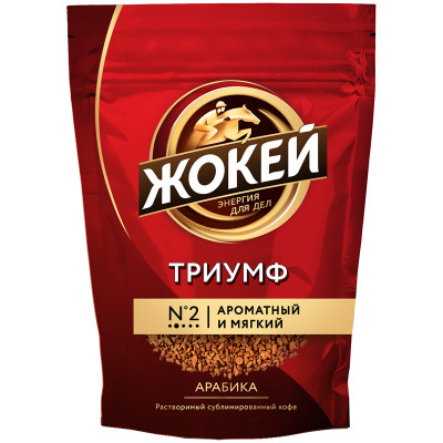 Кофе растворимый Жокей "Триумф", мягкая упаковка, 450г, 295654