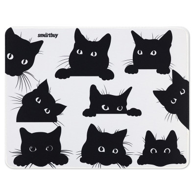 Коврик для мыши Smartbuy Cat-1, 360*270*3мм, ткань+резиновая основа, 365523