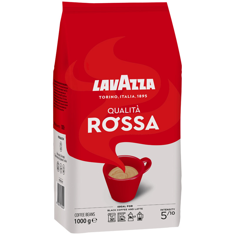 Кофе в зернах Lavazza "Qualita. Rossa", вакуумный пакет, 1 кг, 232984
