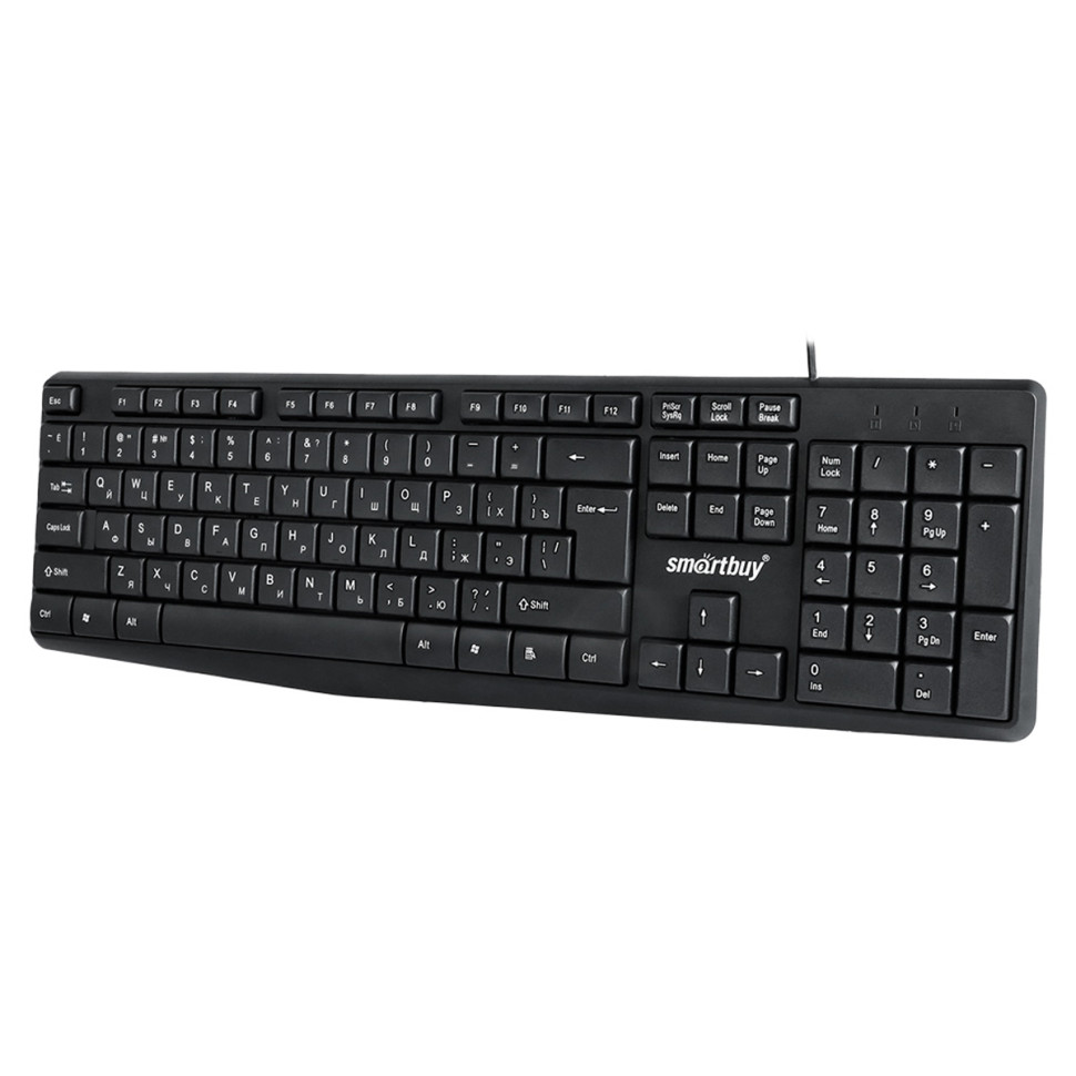 Клавиатура Smartbuy ONE 220, USB мультимедийная, черный, 365513