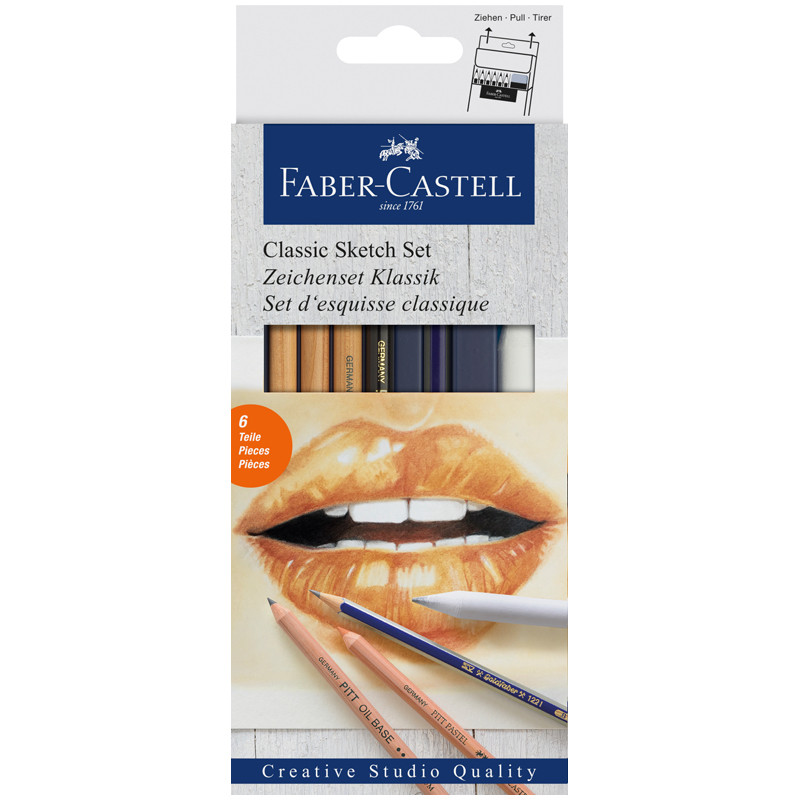 Набор художественных изделий Faber-Castell "Classic Sketch", 6 предметов, картон. упаковка, 285947