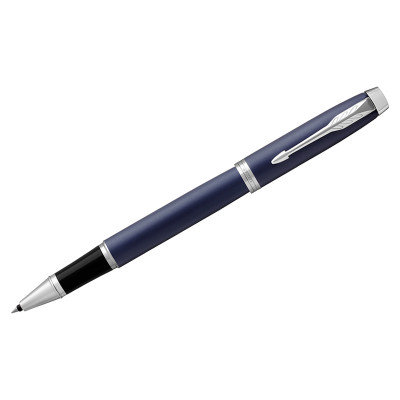 Ручка-роллер Parker "IM Matte Blue CT" черная, 0,8мм, подарочная упаковка, 246624