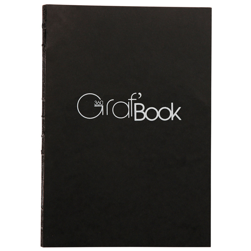 Скетчбук 100л., А5 на сшивке Clairefontaine "Graf Book 360°", 100г/м2, 303733
