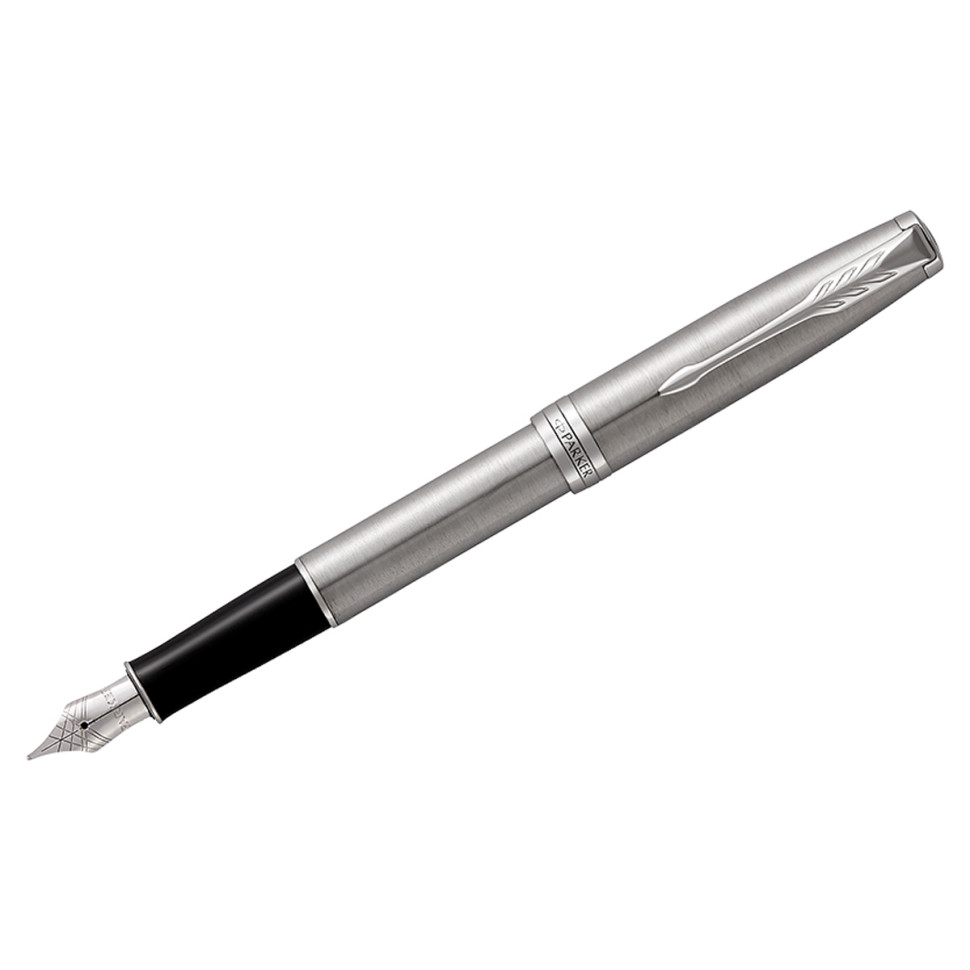Ручка перьевая Parker "Sonnet Stainless Steel CT" 0,8мм, подарочная упаковка, 240053