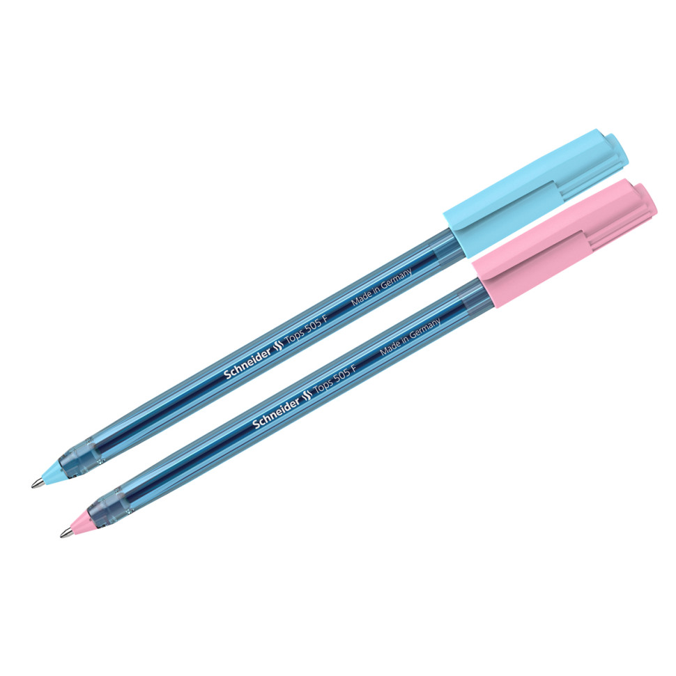 Ручка шариковая Schneider "Tops 505 F Bubble Gum" синяя, 0,8мм, прозрачный корпус, 50 штук, 357703