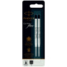 Стержень шариковый объемный Parker "QuinkFlow Ball Point" черный, 98мм, 1,0мм, метал. корпус, 2шт., блистер, 326366