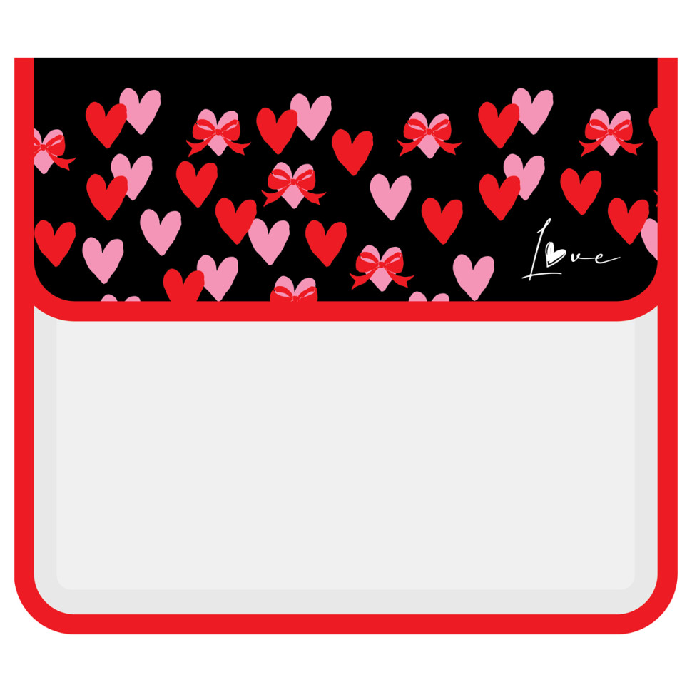 Папка для тетрадей 2 отделения, F?rst  "Love" (Любовь), А5, пластик, на липучке, 390793