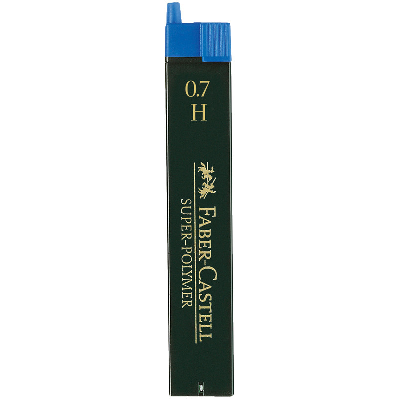 Грифели для механических карандашей Faber-Castell "Super-Polymer", 12шт., 0,7мм, H, 289757