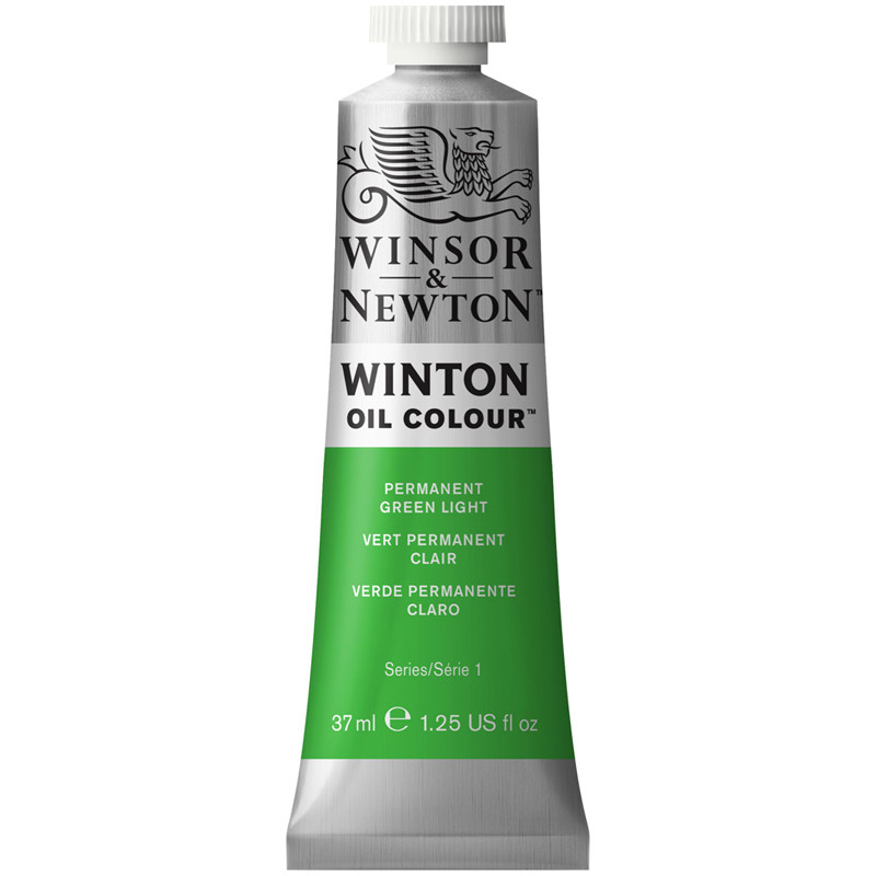 Краска масляная художественная Winsor&Newton "Winton", 37мл, туба, светло-зеленый перманентный, 316748