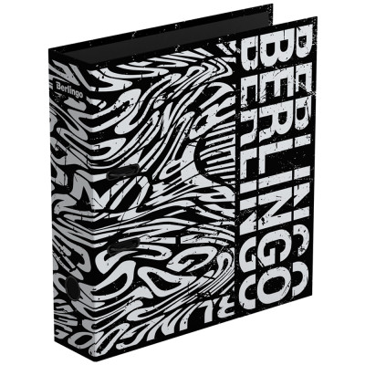 Папка-регистратор Berlingo "Monochrome", 80мм, ламинированная, с рисунком, 340730